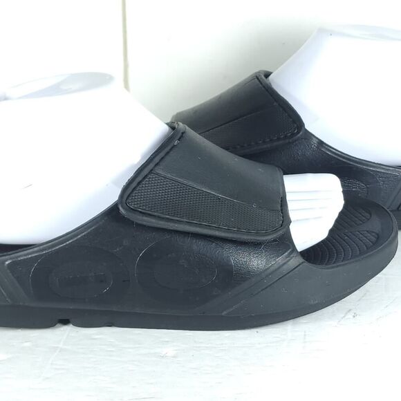 Oofos OOahh Sport Flex Black M9 / W11 Comfort Recovery Slide Sandals Shoes main image 12